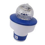 8 Inch Chemical Dispenser 11cm Lighted Floating Pool Chlorine Tablet Dispenser for Spa Hot Tub V1294-YM0706-3111230187811
