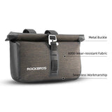 Bike Roll Bag Handlebar Panniers MTB Road Hyybrid Cruiser Commute Bike Scooter Large 5-6L Capacity V382-ROLLBAGRBGREY