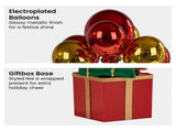 Christabelle 60cm LED Christmas Santa Claus with Balloons & Lights Ornament Decoration 112_NK103