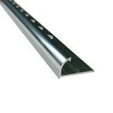 10 x Tile Trim Heavy Duty Round Edge Aluminium 10mm V63-844581