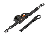 Retractable Ratchet Straps, 50.8 mm x 3 m, Tie Down Straps with S Hooks, 1375 kg Break Strength, 2 V952-SXGJLD2INCH11IDZ4001V0