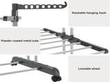4 Tiers Clothes Airer Drying Rack Coat Garment Stand Hanger Laundry Foldable V201-QUEW13175798