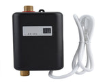 220V 3800W Mini Electric Tankless Instant Hot Water Heater Bathroom Kitchen Washing Black V1294-YM0722-JYA02273-02