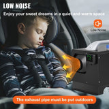 VEVOR Diesel Air Heater 8KW, All in One 12V Truck Heater, Parking Heater with Black LCD, Remote V952-ZDJRQXHK8KWXKHYJ1V0