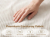 Artiss Bean Bag Chair Cover Soft Corduroy Stuffed Animal Storage Bean Bag Cover for BD-COVER-LOUNGE-S-BE