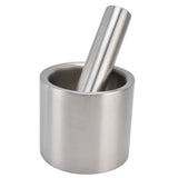 Mortar Pestle Dual Structure Design Glossy Texture Practical Silent Cleanable Kitchen Grinder for V1294-YM0715-3118210335711