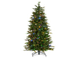 Christabelle 6ft Slim Carrington Fir Christmas Tree Multi Functional White & Coloured LED Light 112_NATCF6S