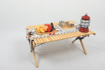 Folding Camping Table Bamboo Roll Up Portable Outdoor Picnic BBQ Desk Beach V563-MD-020MN