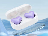 Heart Shaped Earbuds, Stylish Headphones HiFi Stereo Sound Waterproof Bluetooth 5.3 Earphones with V1189-LWWAL-20260401-05258