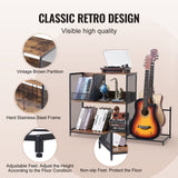 VEVOR 3-Tier Record Player Stand with Guitar Holder, Turntable Stand with Storage Holds Up to 300 V952-DCJJTMSC300Z9HOHUV0