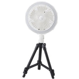 Tripod Fan Light with Tripod Folding 120&deg Oscillating Fan 4 Adjustable Wind Speeds 3 Adjustable V1294-YM0901-3113240155911