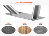Pool Rail, 122 x 91.5 cm Pool 100kg Load Capacity Heavy Duty 304 Stainless Steel Swimming V952-BXGYCFSDDB4834UDG001V0