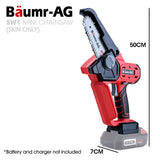 BAUMR-AG SW1 20V Cordless Mini Chainsaw Skin Only, Electric Battery Powered Tree Pruner V219-CHNHCSBMSW1A