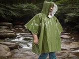 Emergency Shelter Kit with Survival Tent Mylar Blanket Sleeping Bag and Poncho for Camping and V1237-MS-912-058