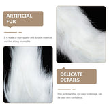 White Polyester Cosplay Tail Decorative Furry Accessory Perfect for Parties and Family Gatherings V1370-AZ4-17343