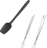 600F High Heat Flexible 14in Extra Large Silicone Spoon Spatula and 12" Kitchen Cooking V1258-DP02-C-397