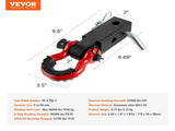 Shackle Hitch Receiver 50 mm, 29.9 Tons Breaking Strength, D Ring Shackle with Trailer Hitch Lock V952-ZJLHJ2IN550085NCOV0