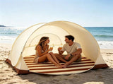 Instant Beach Tent for Family 3/4 Person Easy Pop UV Protection Outdoor Canopy with Ventilating Mesh V1366-AZ2-W-16709