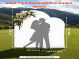 Arch Stand, Set of 2, 2.2 m and 1.8 m, Stable Structure, Easy Assembly, Gold Metal Arch V952-BYDGMJLJTDBZ1SEAH001V0