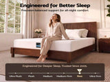 Giselle 25cm King Single Hybrid Mattress Soft Knitted Fabric Edge Support Gel Foam MATTRESS-B-HAVEN-25-KS