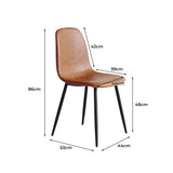 Levede 8x Dining Chairs Kitchen Eames CH1058-4-BRX2