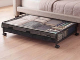 Levede 2Pcs Under Bed Storage Box Wheels Clothes Organizer Dustproof 48L SO1031-2PC-AU