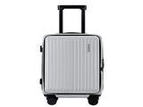 Wanderlite 20" Luggage Suitcase Front Pocket Travel Carry On Dual TSA Silver LUG-ABS-POK-20-SV