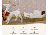 Jingle Jollys Christmas Lights Reindeer Sleigh215 LED Decorations XMAS-MOT-DEER-SLED-WM