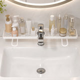 Faucet Bathroom Storage Rack and Vanity Organizer, No-Drill Double-Sided Shelf for Sink Faucet, V1192-AZ-W-24148