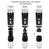 Portable Espresso Coffee Machine for Car & Home Capsule Electric Coffee Maker V1263-JX-5698