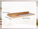 Allecto plus Magnetic Shelf for Tonies, Wooden Display Shelf for Toy Figures with Charging Station V1189-WXFBOL-144-1