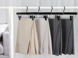 TOPIA HANGER Black Wooden Pants Hangers, Wood Skirt Hangers with Clips, Deluxe Jeans Hanger with V1258-DP02-F-222