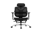 Artiss Ergonomic Office Chair Footrest Black OCHAIR-H-FZ28-BK