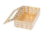 Tissue Box Holder Multifunctional Fashionable Design Exquisite Sturdy Durable Tissue HolderGold V1294-YM0715-3117210237011