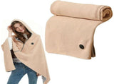 Portable Heated Blanket , 58"x32" Heated Shawl Wraps for Women with 3 Heating Levels & 15s Fast USB V1366-AZ2-W-11548