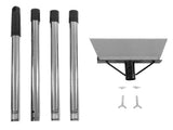 Multifunctional Garden Cleaning Shovel Heavy Duty Steel Flat Shovel with Adjustable Handle Floor V1294-YM0901-3111250171111