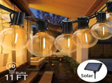 2W Solar Outdoor String Lights 11FT with 10 PCS G40 LED Bulbs Waterproof Commercial Hanging Lights 4 V1294-YM0901-H37549