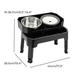 Pawz Raised Dog Bowls Adjustable Elevated Feeder Slow Feeder Lick Mat Foldable PT1415-AU