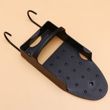 Wall Mounted Electric Iron Holder Rack, Strong Stainless Steel Hook in Black, and Space-Saving V1370-AZ4-10677