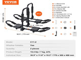 VEVOR Kayak Roof Rack 1 Pair J-Bar, Soft Roof Rack, Top Mount Tie Down, Carrier for kayak, Surf V952-2H1KHJG2J000BSG1PV0