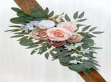 Artificial Dusty Rose Set of 2 for Wedding Welcome Signs Floral Decorations, Wedding Arch V1192-AZ-W-2799