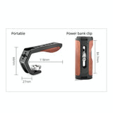 Vlogging Live Broadcast Smartphone Video Rig With Led Light And Mic PRL-6412ACD
