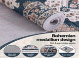 Artiss 80 x 300 cm Washable Runner Area Rug No Hard Glue Quilt-Like Soft for Home Decor, 0.5cm FLR-4857-80X300-BL