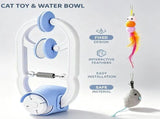 Interactive Electric Cat Teaser with Clip-On Spring Design Auto Up-and-Down Motion, Replaceable V1341-ZY-SMGALRC8-BLUE