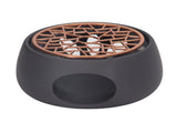 Teapot Warmer Base Ceramic Candle Heater Tea Coffee Milk Light Warmer with Purple Iron Pad for Home V1294-YM0703-3118230033511