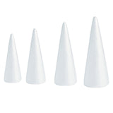 Lierteer Styrofoam Foam Cones Polystyrene for Crafts DIY Painting Triangle Tree 35cmX12.9cm V1189-LWWAL-20260327-05091