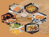 Aluminum Trays - Large Square Oven Dishes - Airfryer Trays XXL - Aluminum Bowls - Disposable V1189-WXF-260203-00471