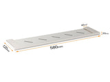 Chrome Square Stainless Steel Bathroom Shelf Storage Rack Wall Mounted Bracket V1233-87007CR