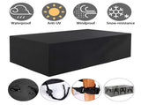 Rectangular Patio Table Cover Heavy Duty Waterproof Outdoor Furniture Set Cover 98" x 98" x 35" V1189-WXFWAL-20260319-00259