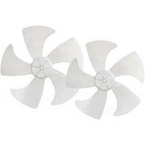 2-Pack Fan Blades Replacement, 14 Inch White Hard Plastic Fan Blades, Compatible with V1192-AZ-W-22145